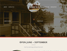 Tablet Screenshot of cabinscottages.com